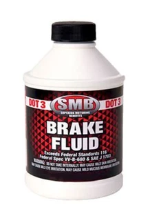 Onzas de botella de líquido de freno SMB FABRICANTE DE EQUIPOS ORIGINALES oz.6 08798-9008 DOT 3 onzas - Imagen 1 de 1