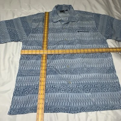 Vintage 90's Hip Hop South Pole  button up shirt mens  LRG All Over Print Rare - Image 1 of 4