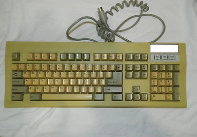 CHICONY PS/2 AT STYLE VINTAGE PC COMPUTER KEYBOARD  White KB-5311 - Image 1 of 4