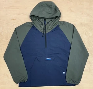 Penfield Mens 1/4 Jac Lightweight Jacket Navy Blazer Green Liam Gallagher Oasis - Picture 1 of 2