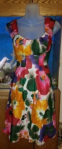 Calvin Klein New Beautiful Floral Sundress Size 4 - Picture 1 of 5