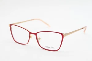 NEW VERAWANG VA42 RD RED GOLD PINK AUTHENTIC EYEGLASSES 53-16 - Picture 1 of 4