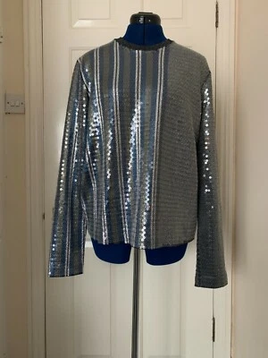 Sportmax by Max Mara-топ с блестками на асимметричной полоску ткани - Изображение 1 из 4