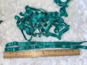 "Lote de 6 pares de espaguetis ajustable verde azulado correa elástica 1/2" - Imagen 1 de 1