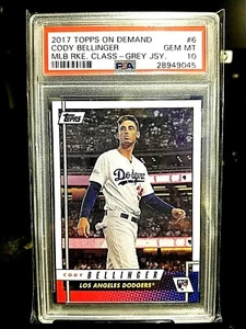 2017 CODY BELLINGER TOPPS ON DEMAND MLB RKE. CLASS-GREY JSY. #6 GEM 10 PRISTINE - Picture 1 of 7