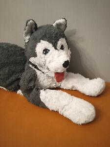 VTG RARE REALISTIC LARGE PUPPY DOG PLUSH PILLOW TOY FLOPPY 26" LAYING DOWN (B4)
