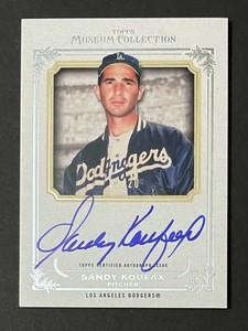 2013 Topps Museum Collection Sandy Koufax Auto 10/20