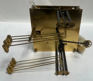 UNBENUTZT Vintage Jauch West Germany 8-Hammer Glockenspiel Standuhrwerk (A50) - Bild 1 von 12