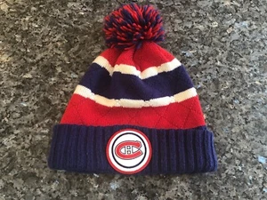 Montreal Candians Mitchell & Ness Multi-Color Winter Beanie Pom Hat Cap - Picture 1 of 3