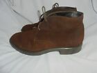 Saldini Men Brown Suede Leather Lace Up Ankle Boot Size Uk 11 Eu 45 Vgc