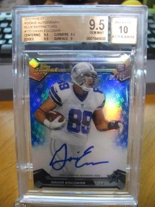 GAVIN ESCOBAR 2013 Topps Finest Blue Refractor Auto Rookie /25 BGS GEM MINT 9.5 - Picture 1 of 2