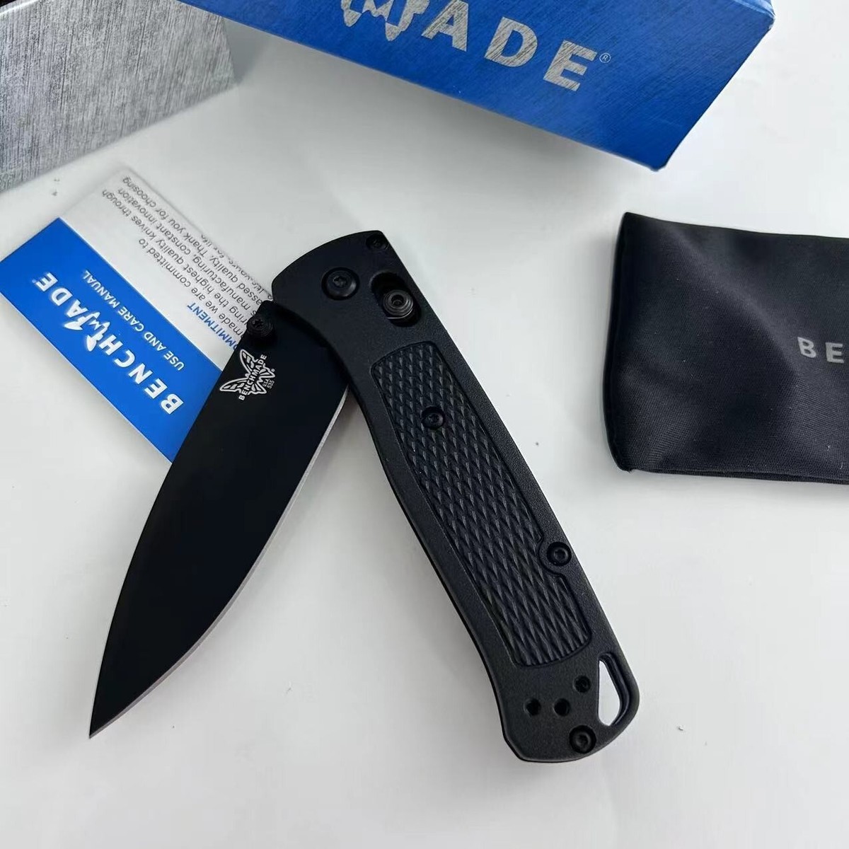 Benchmade Stainless Steel Handle Pocketknife Collectible Benchmade Stainless Steel Handle Pocketknife Collectible