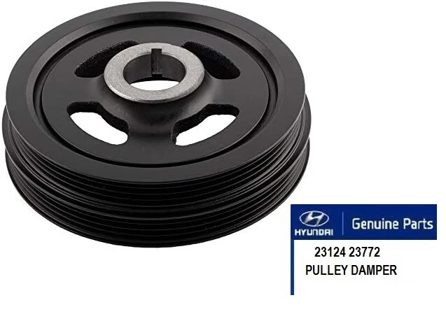 GENUINE 2312423772 Crankshaft Damper Pulley for Hyundai Kia - Изображение 1 из 1