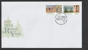 Norfolk Island 2024: 1974 Royal Visit cubierta de primer día. Como nuevo. - Imagen 1 de 1