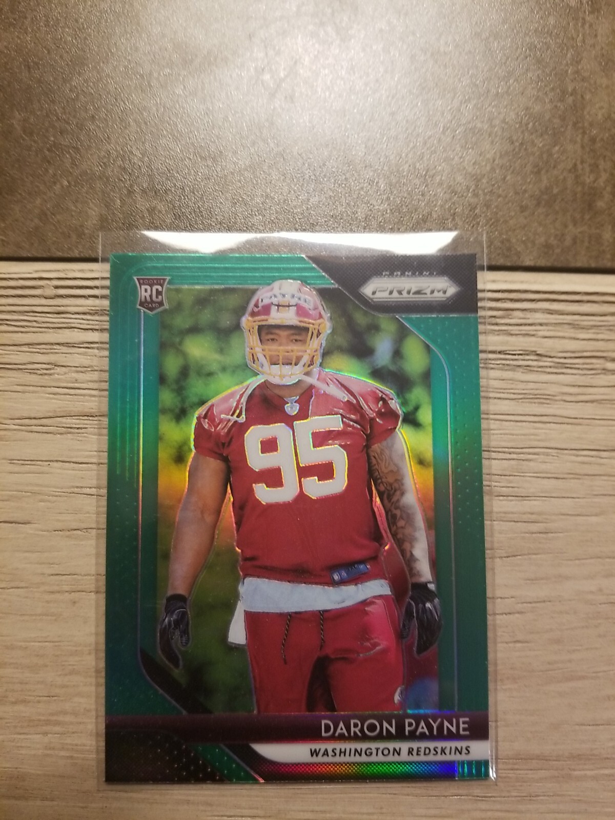 2018 Panini Prizm DARON PAYNE Rookie Green RC Washington Redskins #245