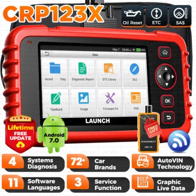 LANZAMIENTO CRP123X OBD2 Escáner ABS Lector de Código SRS Comprobar Motor Coche Herramienta de Diagnóstico Foto 1 de 4