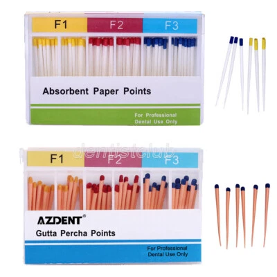 Dental Gutta Percha Points/Absorbent Paper Point Taper 0.02/0.04/0.06 F1 F2 F3 - Image 1 of 4
