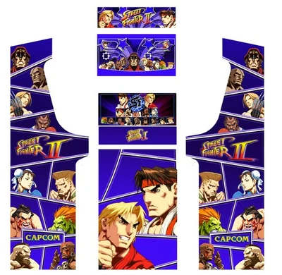 Stickers street fighter pour Borne d'Arcade MAME -  + GIFTS - Photo 1/2