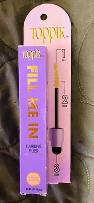 Relleno de cabello Toppik más grueso rubio mediano 0,176 OZ NUEVO caja abierta Foto 1 de 4