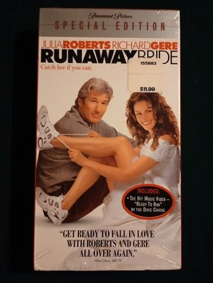 Runaway Bride (2000 FullScreen VHS) Special Edition Julia Roberts & Richard Gere - Image 1 of 4