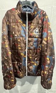LRG Desert Pixel Reversible Puffer Jacket - Bison Men’s Size 4XL - Picture 1 of 16
