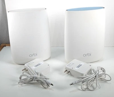 NETGEAR Orbi RBS50 & RBR50 Satellite Home Mesh WiFi Tri-band And Router Untested - Image 1 of 4