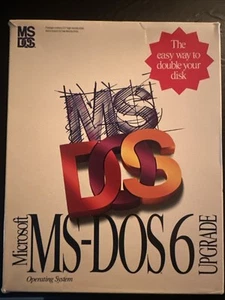 Microsoft MS DOS 6 Upgrade 5.25 Floppy Disc Operating System - Good Condition - Picture 1 of 2