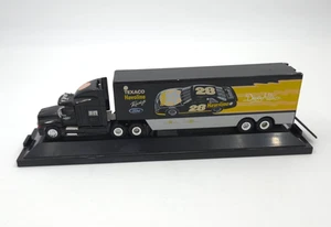 DAVEY ALLISON TEXACO HAVOLINE No 28 Car Hauler Truck Semi Trailer on Holder - Picture 1 of 5