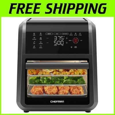 Horno Freidora de Aire 12 Qt 6 en 1 - Temporizador Digital, 12 Presets Foto 1 de 4