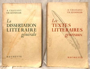 LOT 2 - La Dissertation Litteraire generale + Les Textes Litteraires - CHASSANG - Picture 1 of 1