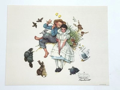Dos (2) impresiones firmadas por Norman Rockwell ¡en excelente estado! Foto 1 de 4