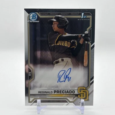 2021 Bowman Chrome Reginald Preciado RC 1st Bowman Auto #CPA-RPR - Image 1 of 2