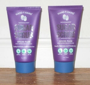 Hand In Hand Two 2 Oz Limited Edition Scent Sugar Scrub Spiced Plum Hand Soap - Picture 1 of 1