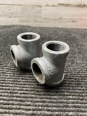 Lot of 2 Ward 3 Way Tee Galvanized Malleable Iron 1" x 1" x 1" - Image 1 of 4