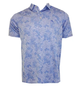 $110 Tommy Bahama Palmetto Palms Polo Shirt - Blue Cove,S - Picture 1 of 1
