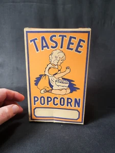 Antigua caja de maíz pop "Tastee" " - Imagen 1 de 12
