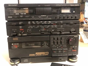 SHARP System CD77H radio CD cassette  VINTAGE - Imagen 1 de 12