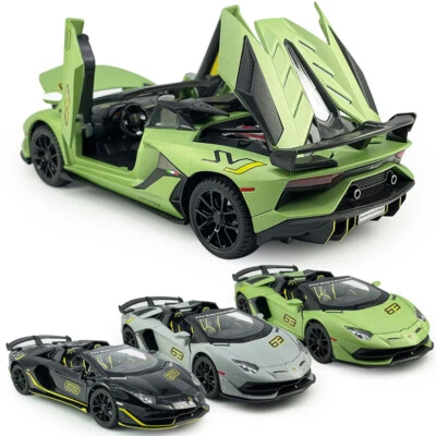 1:24 Lamborghini Aventador SVJ 63 Model Car Diecast Toy Cars Boys Toys Kids Gift - Image 1 of 4