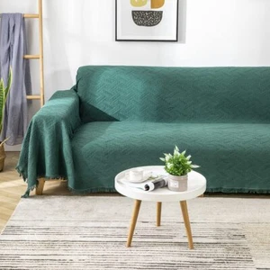 Couch Cover Sheet Blanket Oversized Couch Covers for 3 Cushion Sofa Extra Lar... - Picture 1 of 7