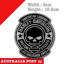 Harley Davidson Motorcycle Skull Logo Badge, Helmet, Fuel Tank  Sticker