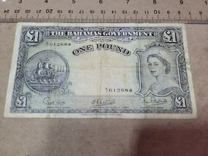 ๐ง๐ธ Bahamas 1 pound  1953  P-15  P-15a   Banknote  052723-10 - Picture 1 of 9