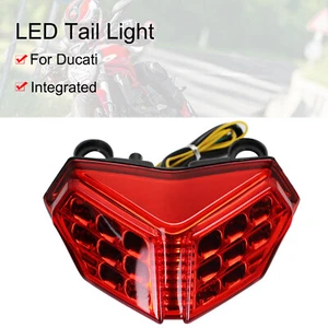 LED Indicators Tail Light For Ducati 1098/S/R 848/EVO 1198/S Brake Turn Signals - Picture 1 of 11