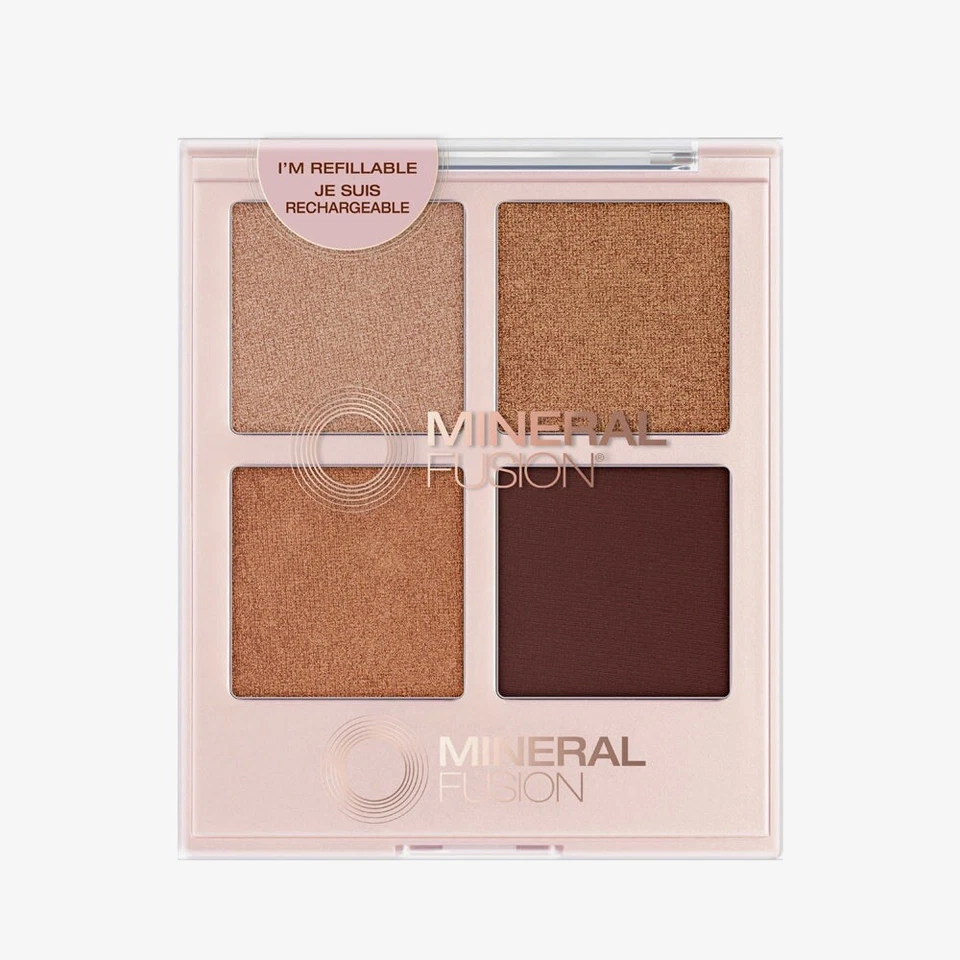 Mineral Fusion Refillable Eyeshadow Palette (4 Shades ROMANTIC GETAWAY) 0.25oz