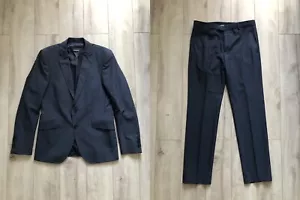 Traje de lana Strellson pantalones blazer grises para hombre talla 46 - Imagen 1 de 12
