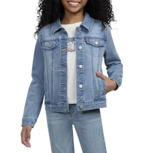 LEVI’S Denim Jean Jacket Size Large (10-12) Kids Girls Annex LVG-DJM050 NEW - Picture 1 of 11