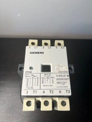 Contactor Siemens 3TF4822-0AL2 con 2 contactos auxiliares 75AMP Foto 1 de 4