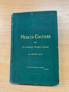 1886 " Salute Culture " 1ST Edizione Gustav Jaeger Piccolo Antico Rigido Book - Imagen 1 de 17