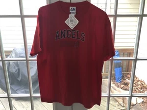 Los Angeles Angels Majestic T-Shirt Men’s XL Red NWT MLB - Picture 1 of 7