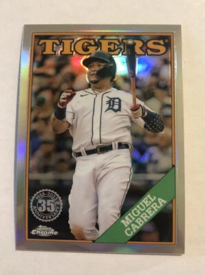 Miguel Cabrera 2023 Topps Chrome 1988 Topps Baseball #88BC-4 Tigers - Image 1 of 2