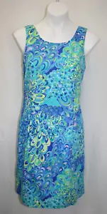 Lilly Pulitzer Cathy Shift Dress Sea Blue Lillys Lagoon #19708 GRAIL Sz 6 - Picture 1 of 10
